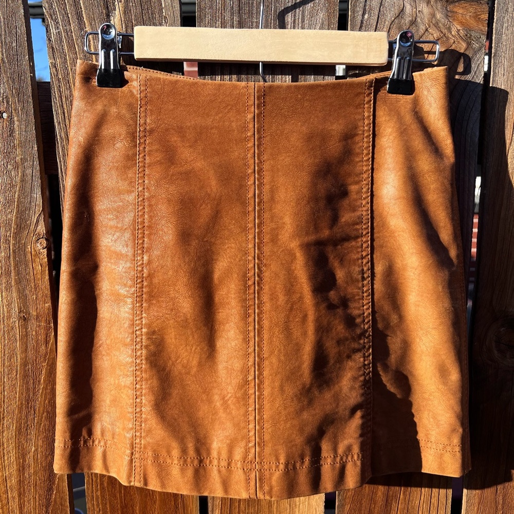 Paneled Mini Skirt